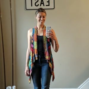 Crochet boho vest